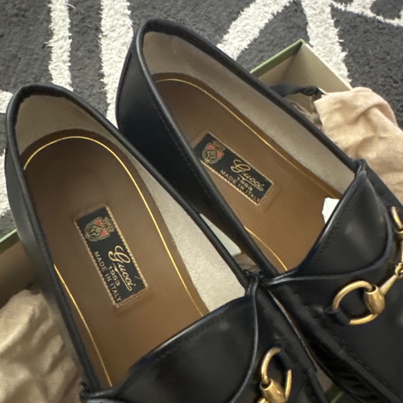 Black Gucci Betis Glamour Nero loafers main image 5